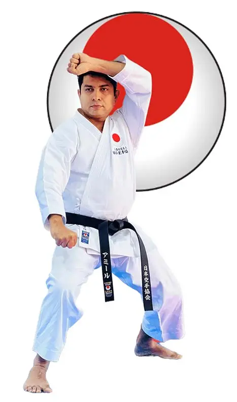 Sensei Ameer Adukkattil JKA 6th Dan Chief Instructor at JKA Shotokan Karate Club Dubai