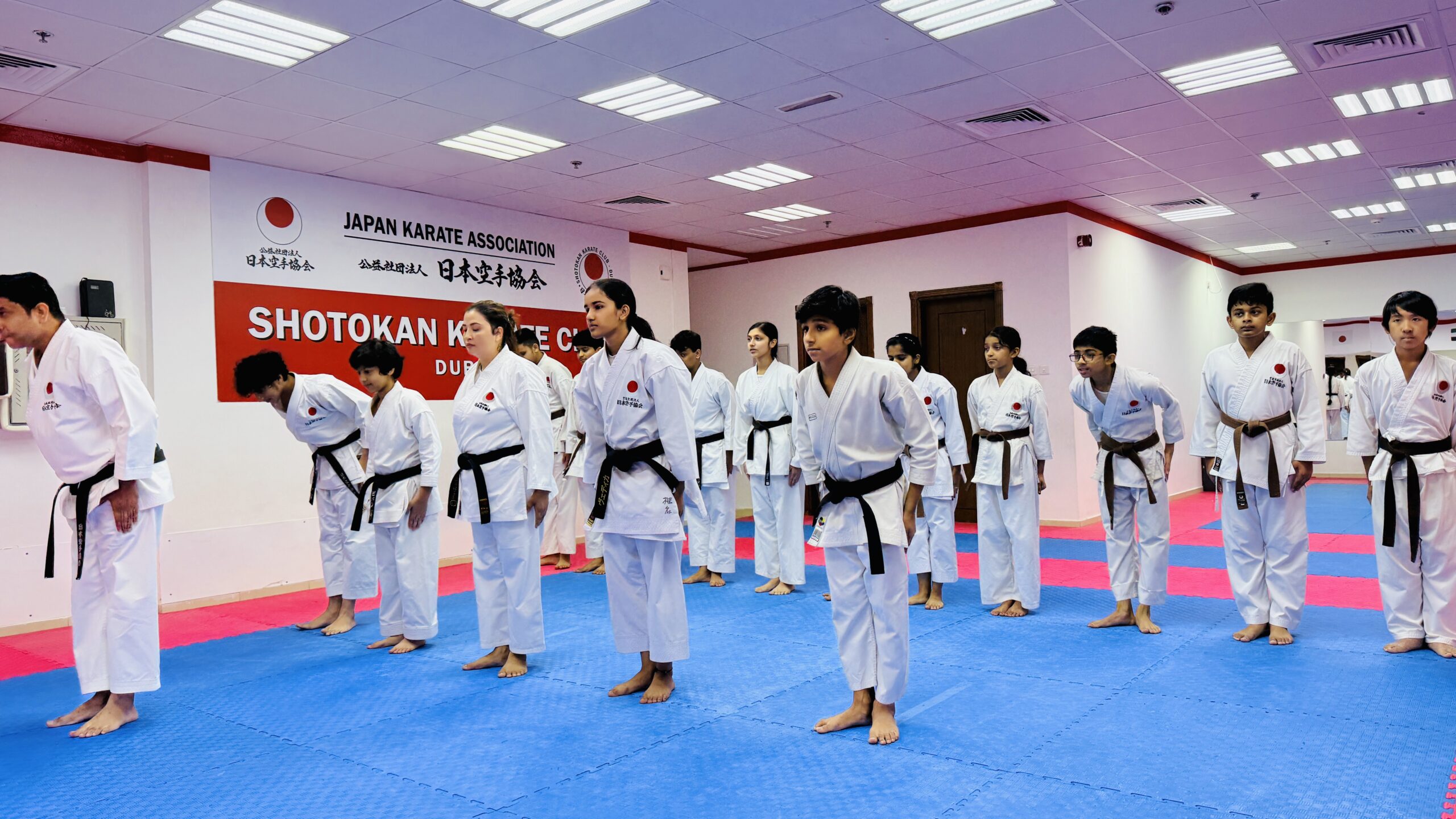Karate Students Train at JKA Shotokan Karate Club Dubai, Al Nahda-2