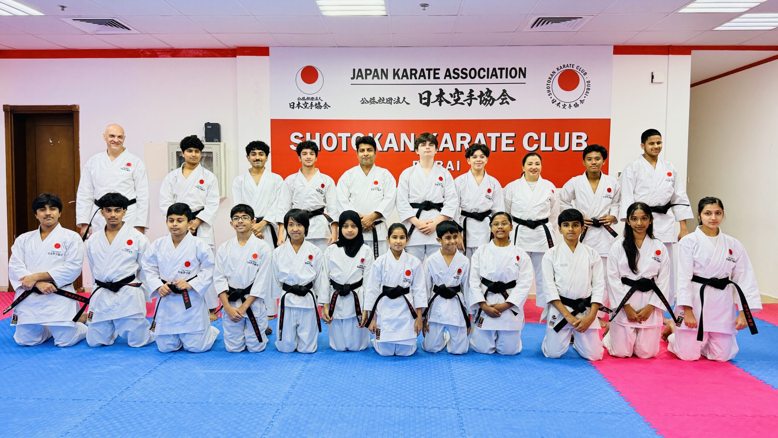 JKA Black Belt Examination students group photo Dubai 2026